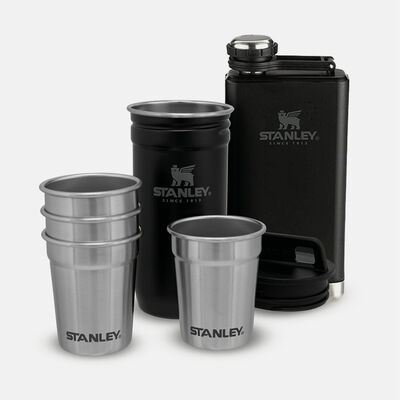 ADVENTURE PRE-PARTY SHOT GLASS + FLASK SET